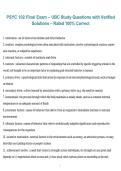 PSYC 102 Final Exam &ndash; UBC Study Questions with Verified Solutions &vert; 100&percnt; Correct 2026&sol;2027