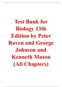 Biology&comma; 13th Edition &ndash; Peter Raven&comma; George Johnson&comma; Kenneth Mason&comma; Jonathan Losos&comma; and Tod Duncan &ndash; ISBN 9781264097852 &ndash; Test Bank &lpar;All Chapters Covered 1&ndash;58&rpar;