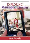  Test Bank - Exploring Marriages and Families&comma; 2nd edition by Seccombe 