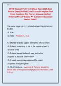 NFHS Baseball Part I Test &lpar;WIAA&rpar; Exam 2026&comma;Most  Recent Exam&vert;&vert;Verified Exam&excl;&excl;&excl; Actual Complete Real  Exam Questions And Correct Answers &lpar;Verified  Answers&rpar; Already Graded A&plus; Guaranteed Success&excl;&excl;  Newest Exam&excl;&excl;&excl;