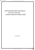Test Bank for Strategic Management&colon; Text and Cases 10th Edition &vert; Complete Questions & Answers for Exam Prep