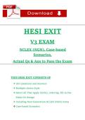 HESI EXIT V3 EXAM  NCLEX &lpar;NGN&rpar;
