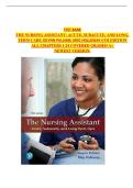 Test Bank for The Nursing Assistant&colon; Acute&comma; Subacute&comma; and Long-Term Care 6th Edition &vert; Pulliam & Meg Holloway &vert; Complete Q&A