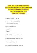 ECON 251 EXAM 3 STUDY GUIDE  2026&sol;2027 COMPLETE QUESTIONS WITH  VERIFIED CORRECT ANSWERS &vert;&vert;  100&percnt; GUARANTEED PASS  <NEWEST VERSION> 