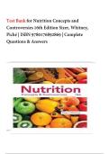 Test Bank for Nutrition Concepts and Controversies 16th Edition Sizer&comma; Whitney&comma; Pich&eacute; &vert; ISBN 9780176892869 &vert; Complete Questions & Answers