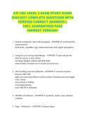 ATI CBC LEVEL 3 EXAM STUDY GUIDE  2026&sol;2027 COMPLETE QUESTIONS WITH  VERIFIED CORRECT ANSWERS &vert;&vert;  100&percnt; GUARANTEED PASS  <NEWEST VERSION> 