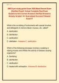AMCA pct study guide Exam 2026 Most Recent Exam  &vert;&vert;Verified Exam&excl;&excl; Actual Complete Real Exam  Questions And Correct Answers &lpar;Verified Answers&rpar;  Already Graded &sol; A&plus; Guaranteed Success&excl;&excl; Newest  Exam&excl;&excl;&excl;