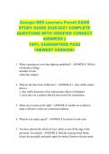 Georgia DDS Learners Permit EXAM  STUDY GUIDE 2026&sol;2027 COMPLETE  QUESTIONS WITH VERIFIED CORRECT  ANSWERS &vert;&vert;  100&percnt; GUARANTEED PASS  <NEWEST VERSION> 