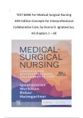 Test Bank for Medical‑Surgical Nursing&colon; Concepts for Interprofessional Collaborative Care&comma; 10th Edition