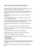 SPMT 370 EXAM 3 QUESTIONS & ANSWERS