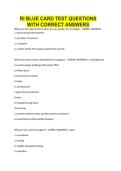 RI BLUE CARD TEST QUESTIONS WITH CORRECT ANSWERS&period;