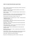 SPMT 370 MIDTERM REVIEW QUESTIONS