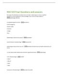 NSG 522 Final Questions and answers 