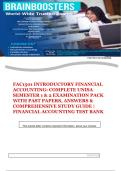 FAC1501 INTRODUCTORY FINANCIAL ACCOUNTING UNISA SAMASTER 1& 2 WITH EXPERT INTERVENTIONS &vert;GUARANTEED PASSSS