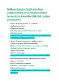 Bulldozer Operator Certification Exam  Questions With Correct Answers &lpar;Verified  Answers&rpar; Plus Rationales 2026 Q&A &vert; Instant  Download Pdf 