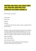 MIDTERM AND FINAL N582 EXAM SCRIPT 2026 UPDATED QUESTIONS WITH COMPLETE SOLUTIONS GRADED A&plus;