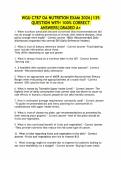 WGU C787 Nutrition OA Exam Test Bank &vert; 135 Verified Q&A &vert; 2026 Updated Edition