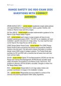 RANGE SAFETY OIC RSO EXAM 2026  QUESTIONS WITH CORRECT  ANSWERS 