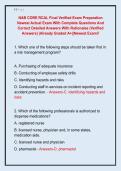 NAB CORE RCAL Final Verified Exam Preparation  Newest Actual Exam With Complete Questions And  Correct Detailed Answers With Rationales &lpar;Verified  Answers&rpar; &vert;Already Graded A&plus;&vert;&vert;Newest Exam&excl;&excl;