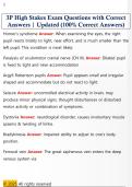 3P High Stakes Exam Questions with Correct  Answers &vert; Updated &lpar;100&percnt; Correct Answers&rpar; 