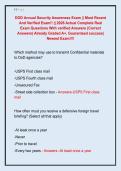 DOD Annual Security Awareness Exam &vert;&vert; Most Recent  And Verified Exam&excl;&excl; &vert;&vert; 2026 Actual Complete Real  Exam Questions With verified Answers &lpar;Correct  Answers&rpar; Already Graded A&plus;&comma; Guaranteed success&vert;  Newest Exam&excl;&excl;&excl;&excl; 