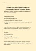 ASU NUR 352 Exam 1 &ndash; 2026&sol;2027 Practice  Questions With Solution Rationales &lpar;Guide&rpar;