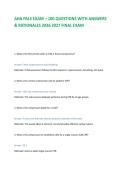AHA PALS EXAM &ndash; 100 QUESTIONS WITH ANSWERS & RATIONALES 2026 2027 FINAL EXAM 