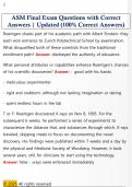 ASM Final Exam Questions with Correct  Answers &vert; Updated &lpar;100&percnt; Correct Answers&rpar; 