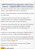 ASM 510 Final Exam Questions with Correct  Answers &vert; Updated &lpar;100&percnt; Correct Answers&rpar;