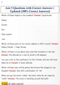 Astr 5 Questions with Correct Answers &vert;  Updated &lpar;100&percnt; Correct Answers&rpar; 