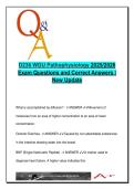 D236 WGU Pathophysiology &vert; 2025&sol;2026 &vert; Complete Exam Questions and A&plus; Verified Answers