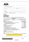 2025 AQA GCSE HISTORY Paper 1 Section A&sol;B Germany&comma; 1890&ndash;1945&colon; Democracy   and Dictatorship Question Paper & Mark Scheme &lpar;Merged&rpar; June 2025 &lbrack;VERIFIED&rsqb; 