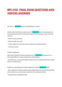 BPS 4102  FINAL EXAM QUESTIONS AND VERIFIED ANSWERS 