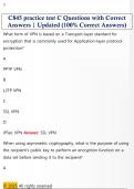 C845 practice test C Questions with Correct  Answers &vert; Updated &lpar;100&percnt; Correct Answers&rpar; 