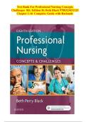Professional Nursing Concepts and Challenges 8th Edition Test Bank &ndash; Beth Black &vert; Full Chapter Coverage &lpar;1&ndash;16&rpar; &vert; 9780323431125