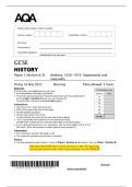 2025 AQA GCSE HISTORY Paper 1 Section A&sol;D America&comma; 1920&ndash;1973&colon; Opportunity  and Inequality Question Paper & Mark Scheme &lpar;Merged&rpar; June 2025 &lbrack;VERIFIED&rsqb; 