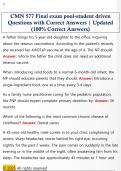 CMN 577 Final exam pool-student driven  Questions with Correct Answers &vert; Updated  &lpar;100&percnt; Correct Answers&rpar;