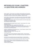 METEOROLOGY EXAM 1 CHAPTERS 1-6 QUESTIONS AND ANSWERS