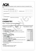 AQA A-Level Chemistry Paper 1 2025 &vert; Inorganic & Physical Chemistry Exam