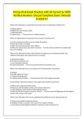 Periop Final Exam Practice with all Correct & 100&percnt; Verified Answers &vert;Actual Complete Exam &vert;Already Graded A&plus;