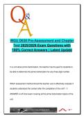 WGU D638 Pre-Assessment & Chapter Test &vert; 2025&sol;2026 &vert; 100&plus; Qs with Verified Answers &ndash; Instructional Design&comma; Assessment&comma; Data Analysis