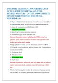 EMT-BASIC CERTIFICATION &lpar;NREMT&rpar; EXAM  ACTUAL PREP QUESTIONS AND WELL  REVISED ANSWERS - LATEST AND COMPLETE  UPDATE WITH VERIFIED SOLUTIONS &ndash;  ASSURED PASS