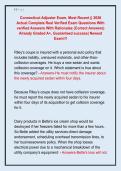 Connecticut Adjuster Exam&comma; Most Recent &vert;&vert; 2026  Actual Complete Real Verified Exam Questions With  verified Answers With Rationales &lpar;Correct Answers&rpar;  Already Graded A&plus;&comma; Guaranteed success&vert; Newest  Exam&excl;&excl;&excl;