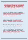 Club Pilates Anatomy&sol;Certification Exam &comma;Verified  Exam &vert;&vert; 2026 Actual Complete Real Exam Questions  With verified Answers With Rationales &lpar;Correct  Answers&rpar; Already Graded A&plus; &comma; Guaranteed success&vert;  Newest Exam&excl;&excl;&excl; 