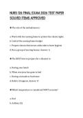 NURS 126 FINAL EXAM 2026 TEST PAPER SOLVED ITEMS APPROVED