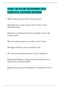 NURS 190 STUDY QUESTIONS 2026 COMPLETE ANSWERS OFFERED