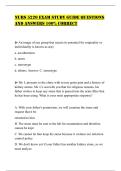 NURS 5220 EXAM STUDY GUIDE QUESTIONS AND ANSWERS 100&percnt; CORRECT