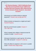 c-201 Electrical Systems 1 SACA Certification Exam  &comma;Most Recent Exam&vert;&vert;Verified Exam&excl;&excl; &vert;&vert;2026 Actual  Complete Real Exam Questions With verified Answers  &lpar;Correct Answers&rpar; Already Graded A&plus;&comma; Guaranteed  success&excl;&excl;&excl; 