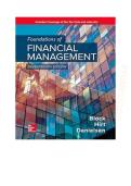 Test Bank with Complete Answer Guide &ndash; Foundations of Financial Management &lpar;17th Edition&rpar; By Block &vert; All Chapters Covered &vert; Rated A&plus; &vert; Latest Edition