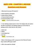 AAPC CPB - Chapter 1 Review &lpar;Latest 2026 &sol; 2027 Update&rpar; Questions and Verified Answers &vert; 100&percnt; Correct &vert; Grade A&plus;